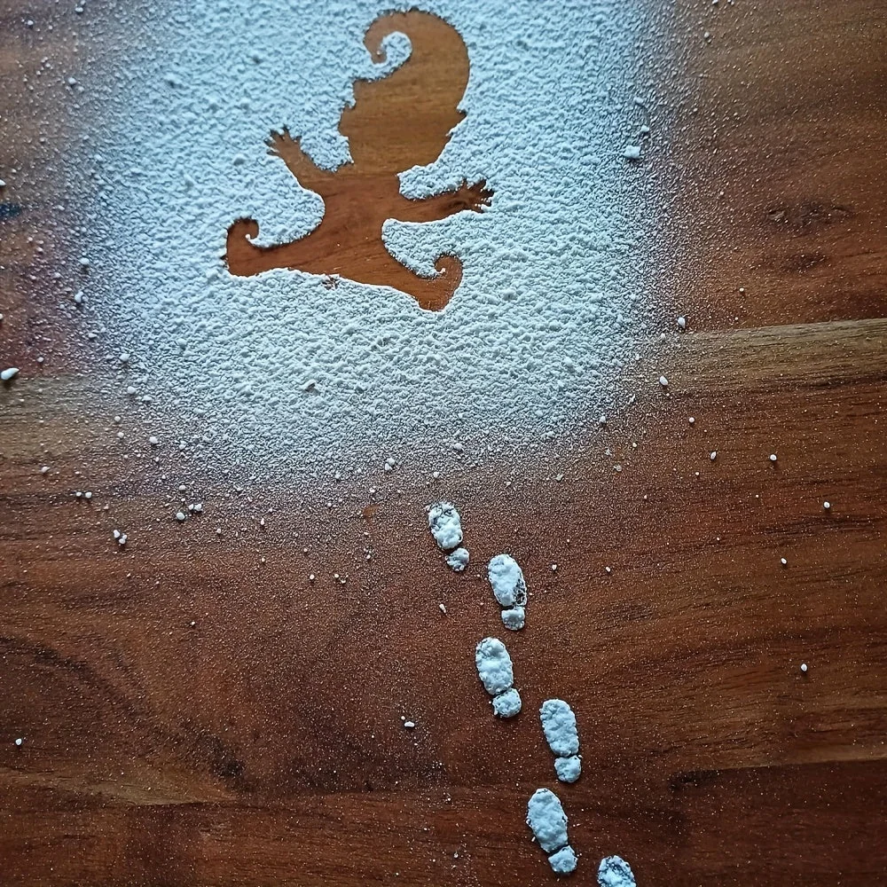 Utilisation du Pochoir Noël de Gnome Festif