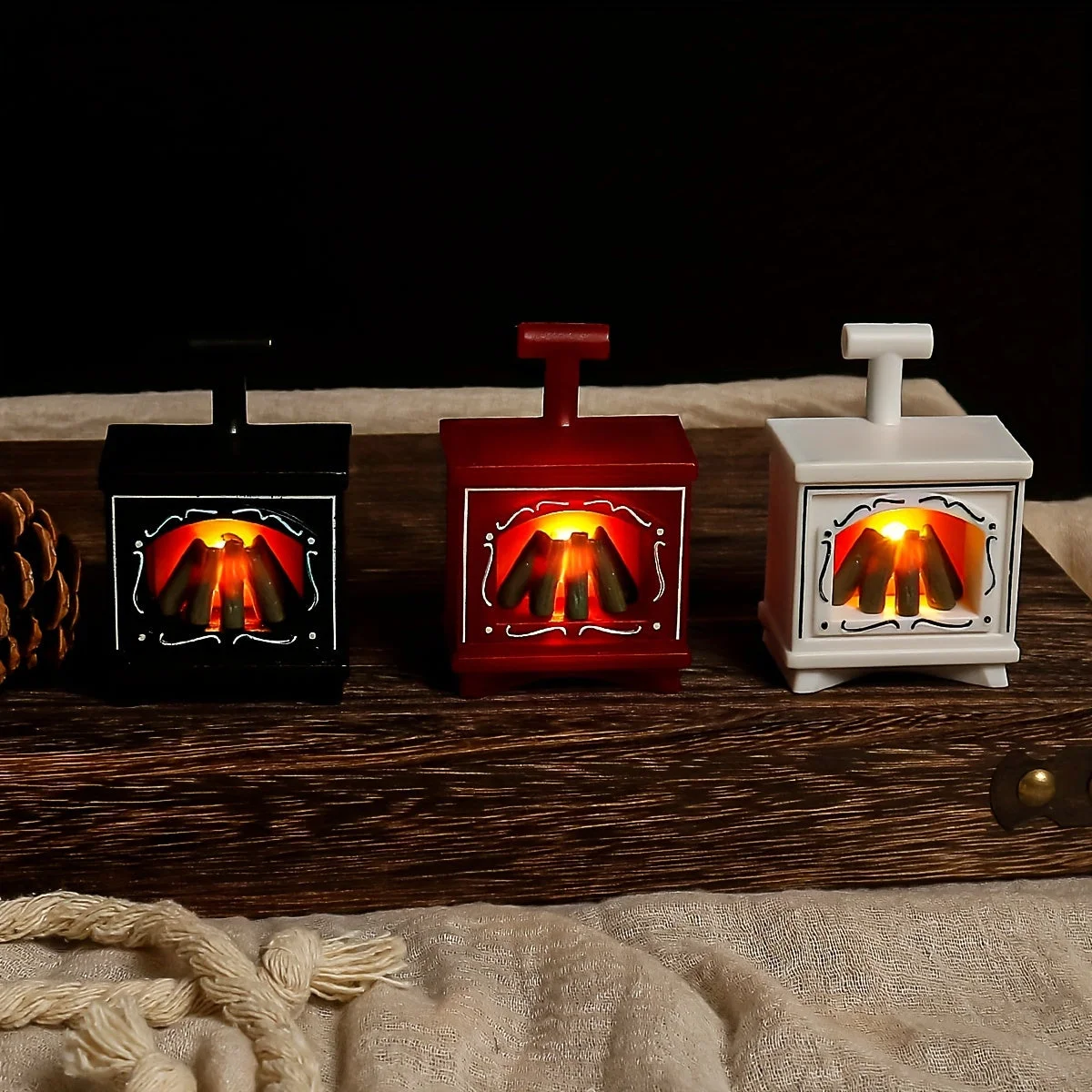 Ambiance chaleureuse avec la fausse cheminée