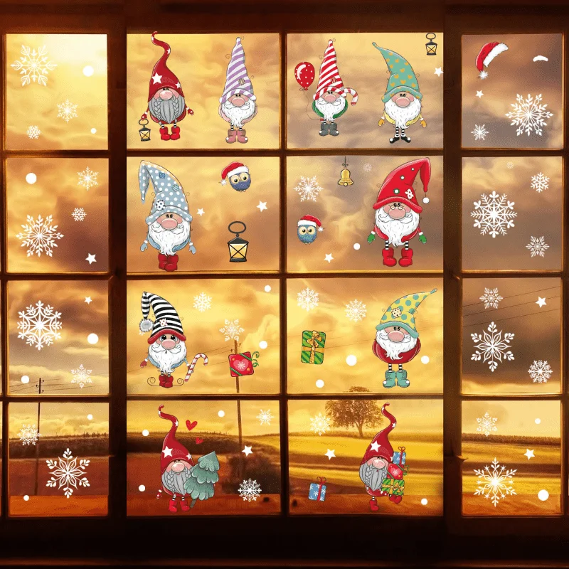 Stickers Vitrine Noël en action