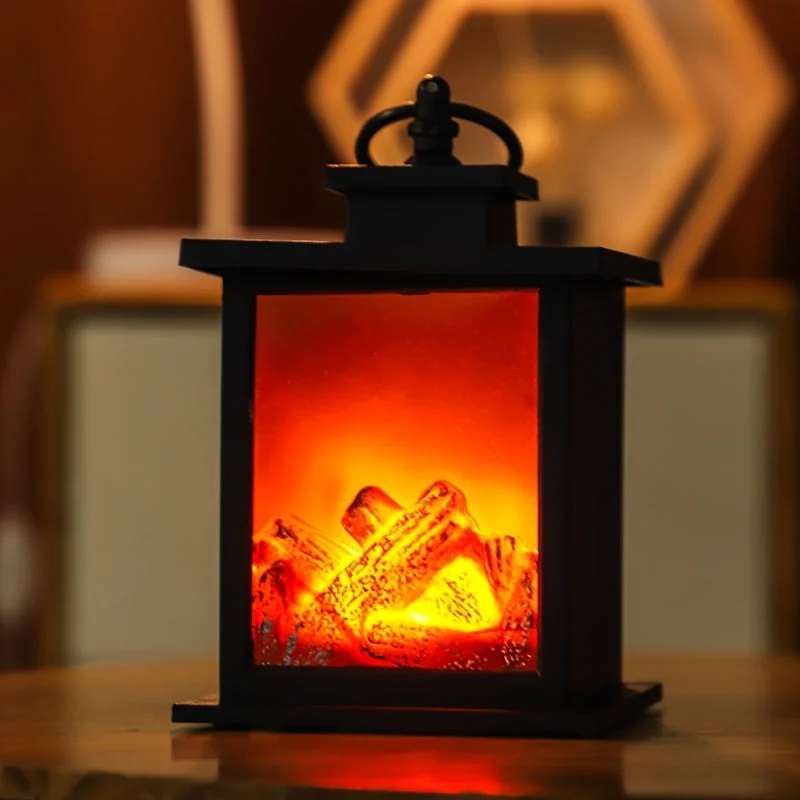 Ambiance chaleureuse avec la fausse cheminée
