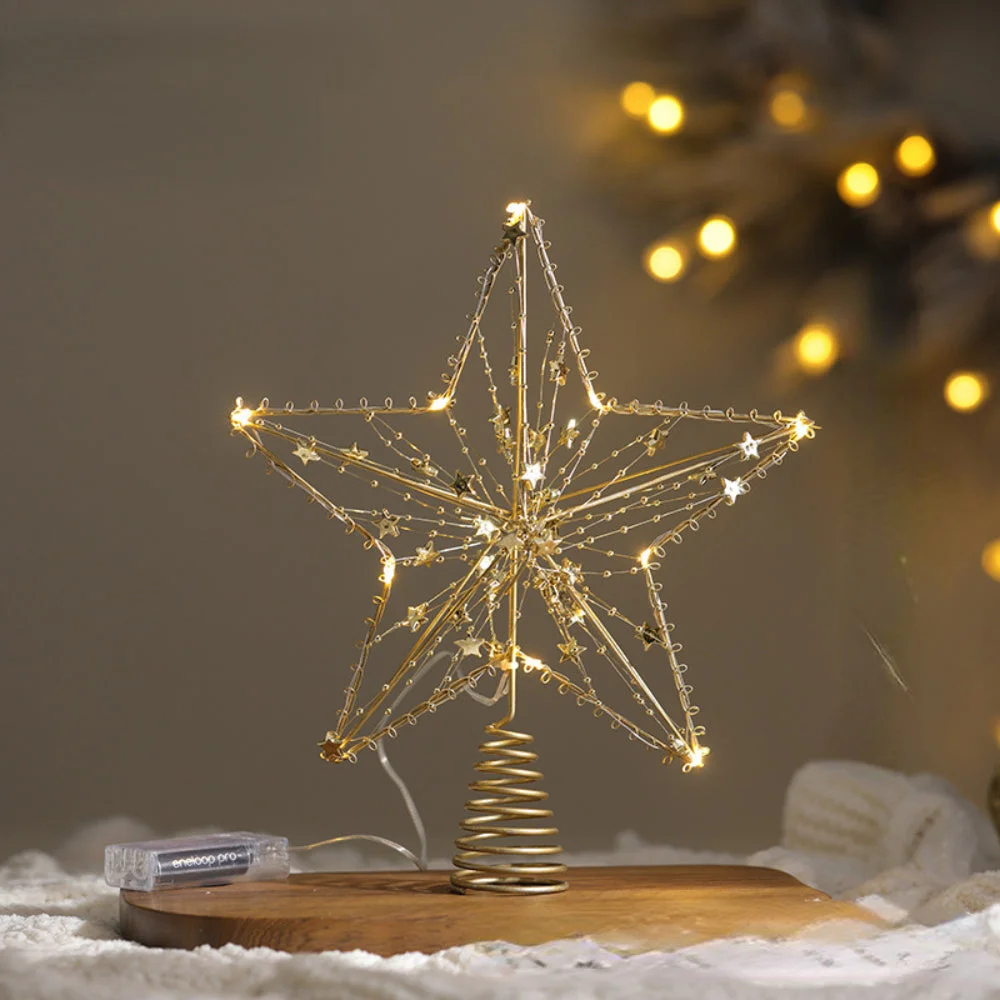 Etoile lumineuse pour sapin de Noël