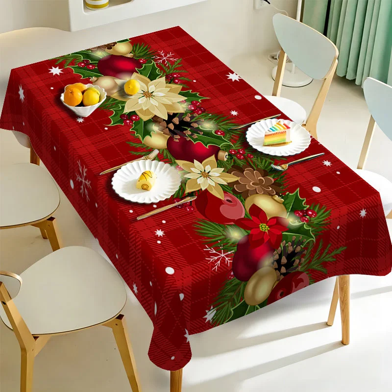 Nappe de Noël festive