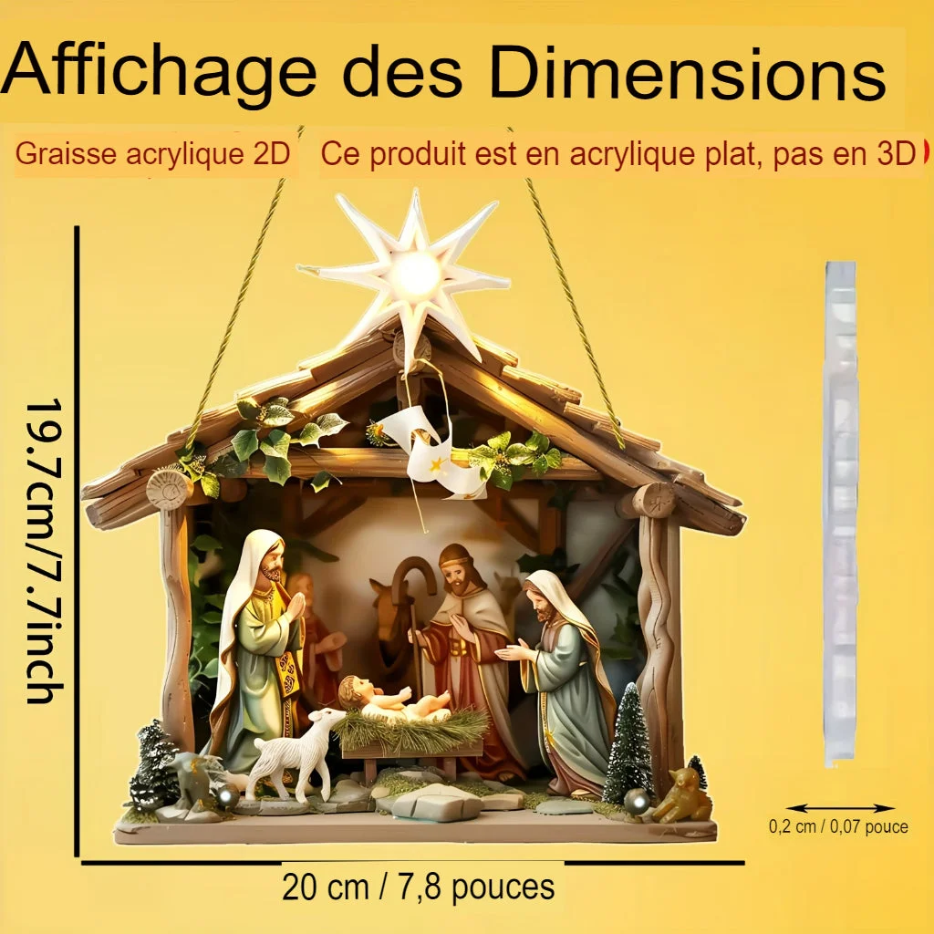 Ambiance de Noël avec la Crèche Suspendue